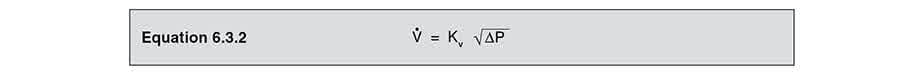 Equation 632 - Dimensionamiento de válvulas de control para sistemas de agua